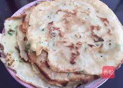 Illustration of how to make green onion cake 4