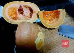 Illustration of how to make pumpkin pie with bean paste filling 2