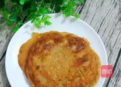 Illustration of how to make carrot, egg and scallion pancakes 7