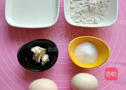 Illustration of how to make egg soft pancake 1