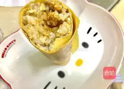 Chinese sushi millet walnut sushi roll recipe illustration 6