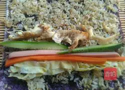 Illustration of how to make delicious sushi 7