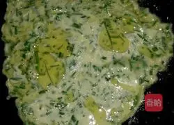 How to make egg and leek pancakes Illustration 5