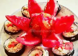 Illustration of how to make sushi 3