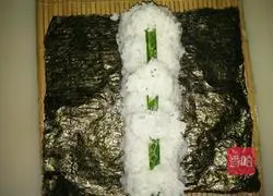 Fancy Panda Illustration of how to make sushi 10