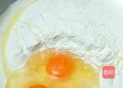 Illustration of how to make vegetable pancakes 1