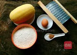 Yellow Illustration of how to make pumpkin pancake 1