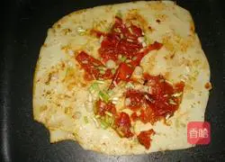 Illustration of how to make soybean pancake (Korean style focaccia) 11