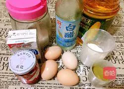 Illustration of how to make matcha cake roll 1