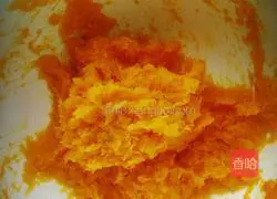 Illustration of how to make steamed pumpkin cake 2