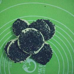 Mushroom meat and sesame pancake