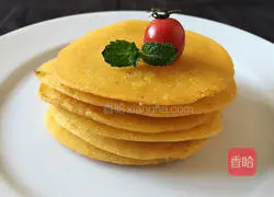 Illustration of how to make milk-flavored cornmeal cake 5