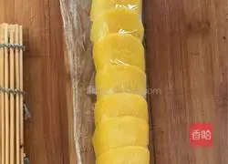 Yellow peach fruit sushi recipe 6