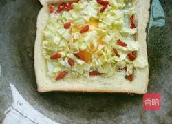 Illustration of how to make Western-style egg pancakes 2