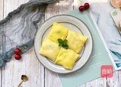 Oven-free‼️0 Illustration of how to make a failed and beautiful strawberry pancake 1