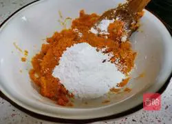 Illustration of how to make sweet potato and sesame cakes 4