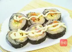 Illustration of homemade sushi 7