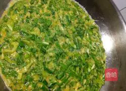 Illustration of how to make leek and corn egg pancake 5