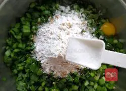 Illustration of how to make chive tofu cake 9