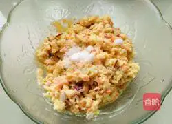 Illustration of how to make breakfast vegetable pancakes 6