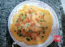 Illustration of how to make tomato egg pancake 8