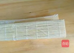 Illustration of making square pattern sushi 9