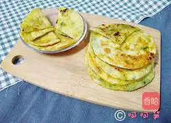 Illustration of how to make scallion pancake 22