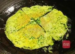 Illustration of how to make leek and egg pancakes 10