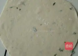 Illustration of how to make scallion egg pancake 2