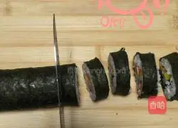 Illustration of how to make sushi 7