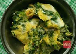 Illustration of how to make chive egg pancake 6