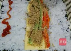 Illustration of how to make sushi 3