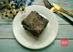 Milk black sesame flour cake Illustration of practice 12