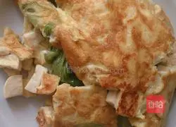 Illustration of how to make Italian seafood rice noodles (egg tofu cake, clams) 7