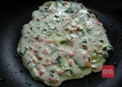 Illustration of how to make three-color cake 10