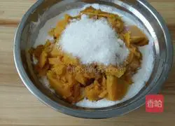 Illustration of how to make pumpkin cake 3