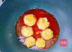 Illustration of how to make tomato chicken cake 16