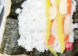 Illustration of how to make sushi 3