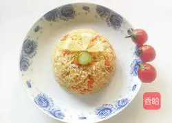 Illustration of how to make carrot, cucumber and egg fried rice 17