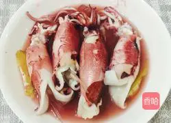 Purple rice squid fried rice recipe 4