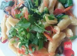 Illustration of how to make vegetarian fried gnocchi 5