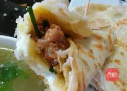 Illustration of how to make egg-filled pancakes 17