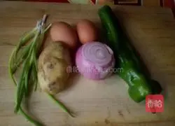 Illustration of how to make miscellaneous fried rice 1