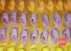 Illustration of how to make colorful dumplings 8