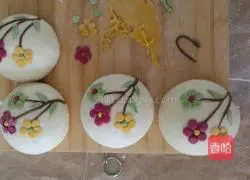 Spring Blossoms Steamed Bun Recipe Illustration 12
