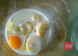 Illustration of how to make banana waffles 2