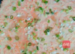 Illustration of how to make shrimp and egg pancakes 9