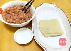 Illustration of how to make fresh meat wontons 5