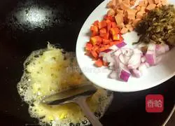 Sauerkraut Illustration of how to make egg fried rice 3