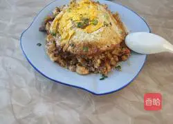 Illustration of how to make fried rice with green onions and egg buns 7